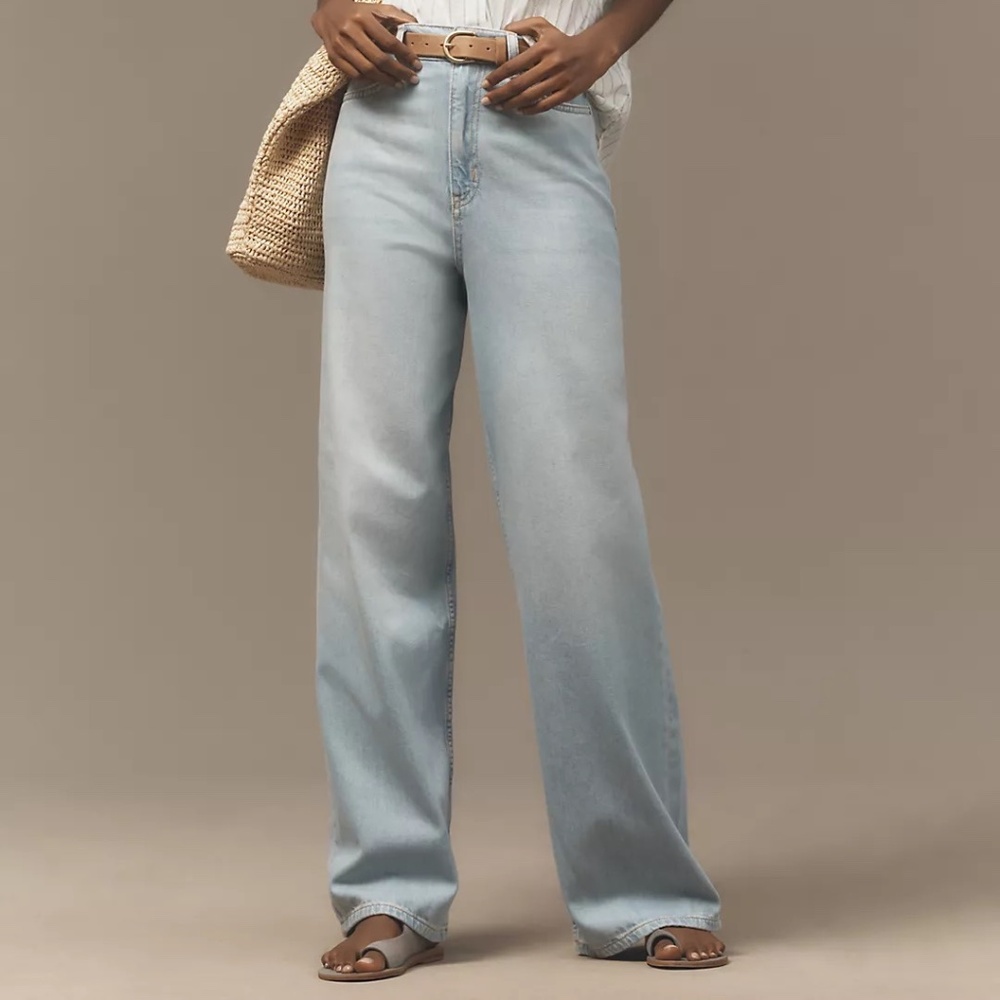 Pilcro Relaxed High-Rise Wide-Leg Jeans